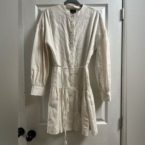 Alex Marie Linen Blend Button Down Dress Size 8